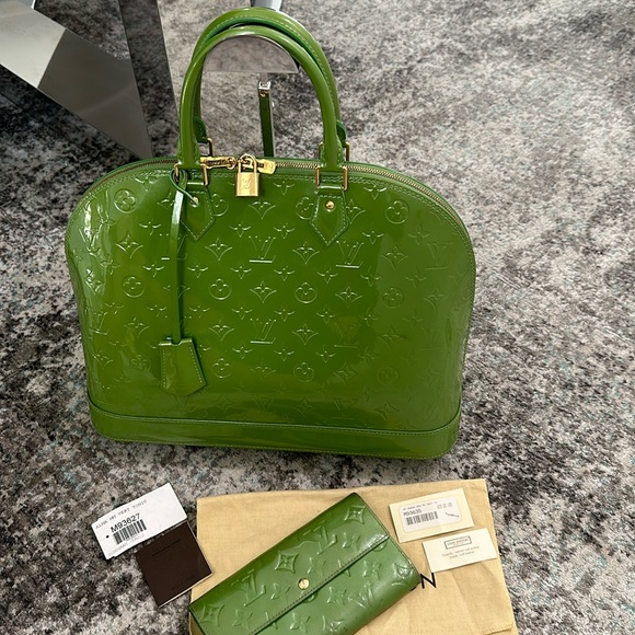Louis Vuitton Handbags - Louis Vuitton Alma GM - Limited Edition Vert Tonic Monogram Vernis